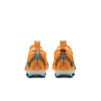 Nike Zoom Mercurial Vapor 16 Mbappé Academy Grass/Artificial Grass Football Boots (MG) Kids Light Orange Turquoise