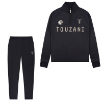 Touzani Platinum Bekko Trainingspak 1/4-Zip Kids Zwart