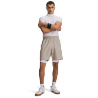 Under Armour Tech Woven Wordmark Training Short Beige Silver