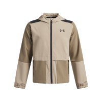 Under Armour Unstoppable Woven Trainingspak Full-Zip Kids Beige Zwart