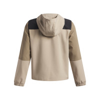 Under Armour Unstoppable Woven Trainingspak Full-Zip Kids Beige Zwart