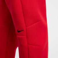 Nike Sportswear Tech Fleece Joggingbroek Kids Rood Zwart