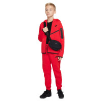Nike Sportswear Tech Fleece Joggingbroek Kids Rood Zwart