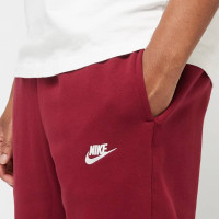 Nike Sportswear Club Fleece Joggingbroek Donkerrood Wit