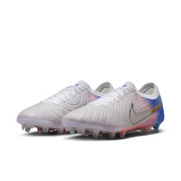 Nike Tiempo Legend 10 Elite Gras Football Boots (FG) Grey Blue Pink