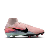 Nike Zoom Mercurial Superfly 10 Elite Gras Football Boots (FG) Pink Blue Turquoise