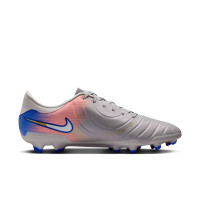 Nike Tiempo Legend 10 Academy Gras / Kunstgras Voetbalschoenen (MG) Grijs Blauw Roze