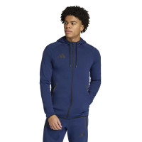 adidas Tiro Travel Joggingpak Full-Zip Donkerblauw