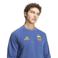 adidas Argentina Tiro Travel Crew Sweater 2026-2028 Blue Gold