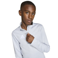adidas Entrada 26 Tracksuit 1/4-Zip Kids Grey Black