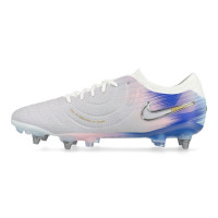 Nike Tiempo Legend 10 Elite Iron Stud Football Boots (SG) Pro Player Grey Blue Pink