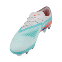 Nike Phantom 6 Low Elite Iron Stud Football Boots (SG) Pro Player Silver Turquoise Orange Blue