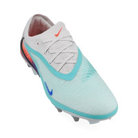Nike Phantom 6 Low Elite Iron Stud Football Boots (SG) Pro Player Silver Turquoise Orange Blue