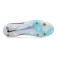 Nike Phantom 6 Low Elite Iron Stud Football Boots (SG) Pro Player Silver Turquoise Orange Blue