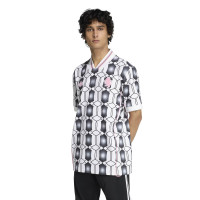 adidas Juventus Lifestyler T-Shirt Wit Zwart Roze