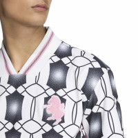 adidas Juventus Lifestyler T-Shirt Wit Zwart Roze