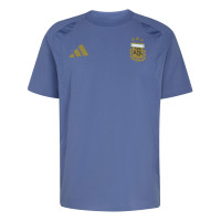 adidas Argentinië Tiro Travel T-Shirt 2026-2028 Blauw Goud