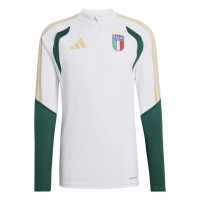 adidas Italy Training sweater 1/4-Zip 2026-2028 White Green Gold