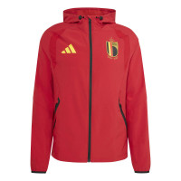 adidas Belgium Tiro Travel Windbreaker 2026-2028 Red Yellow Black