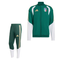 adidas Italië Presentatie Trainingspak Full-Zip 2026-2028 Groen Wit Goud