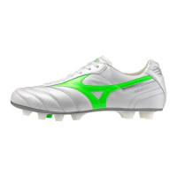 Mizuno Morelia II Elite Gras Football Shoes (FG) White Green Silver
