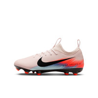 Nike Zoom Mercurial Vapor 16 Academy Gras / Kunstgras Voetbalschoenen (MG) Kids Roze Blauw Turquoise