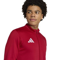 adidas Entrada 26 Full-Zip Tracksuit Red Black