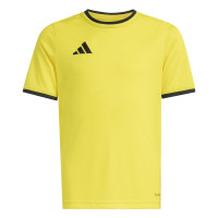 adidas Entrada 26 Kids Football Shirt Yellow Black