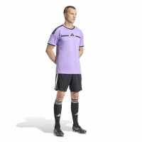 adidas REF 26 Scheidsrechtersshirt Korte Mouwen Paars Zwart