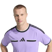 adidas REF 26 Scheidsrechtersshirt Korte Mouwen Paars Zwart
