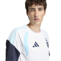 adidas Argentinië Trainingsshirt 2026-2028 Wit Donkerblauw Lichtblauw