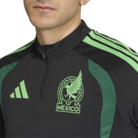 adidas Mexico Trainingstrui 1/4-Zip 2026-2028 Zwart Lichtgroen Groen