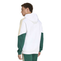 adidas Italië Sweat Hoodie 2026-2028 Wit Groen Goud