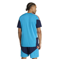 adidas Spanje Trainingsshirt 2026-2028 Lichtblauw Donkerblauw Geel