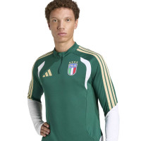 adidas Italië Trainingstrui 1/4-Zip 2026-2028 Groen Wit Goud