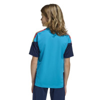 adidas Spanje Trainingsshirt 2026-2028 Kids Lichtblauw Donkerblauw Geel