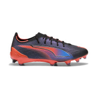 PUMA Ultra 6 Ultimate Relentless Gazon Naturel Chaussures de Foot (FG) Noir Rouge Bleu