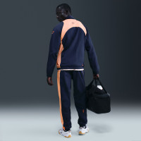 Nike FC Barcelona Total 90 Training Jacket Dark Blue Orange