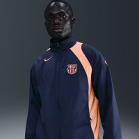 Nike FC Barcelona Total 90 Training Jacket Dark Blue Orange