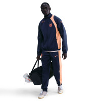 Nike FC Barcelona Total 90 Training Jacket Dark Blue Orange