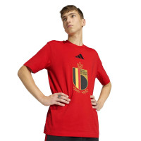 adidas België DNA Graphic T-Shirt 2026-2028 Rood Zwart