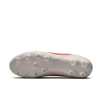 Nike Premier III Gras Voetbalschoenen (FG) Lichtgrijs Felrood