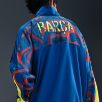 Nike FC Barcelona Woven Trainingspak Full-Zip 2025-2026 Donkerblauw Geel Rood