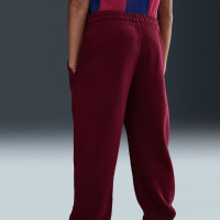 Nike FC Barcelona Club Fleece Joggingbroek 2025-2026 Kids Donkerrood Geel