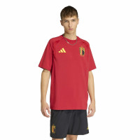 adidas België Tiro Travel T-Shirt 2026-2028 Rood Geel