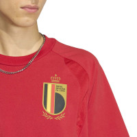 adidas België Tiro Travel T-Shirt 2026-2028 Rood Geel