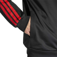 adidas België DNA Trainingspak Full-Zip 2026-2028 Zwart Rood