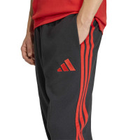 adidas België DNA Trainingspak Full-Zip 2026-2028 Zwart Rood