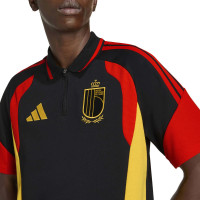 adidas België Polo 2026-2028 Zwart Geel Rood