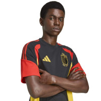 adidas België T-Shirt 2026-2028 Zwart Geel Rood